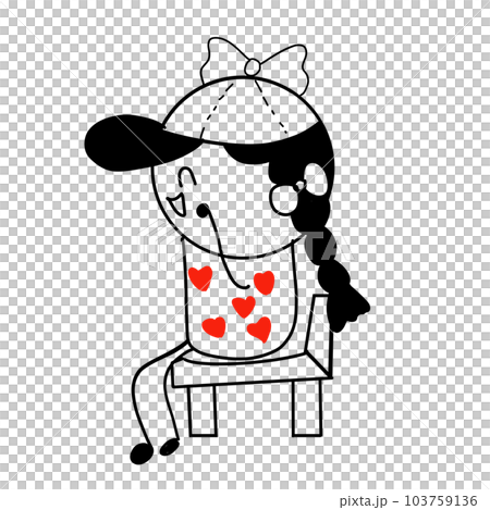 Vector illustration of a cute cartoon  Vector illustration of a cute cartoon  103759136