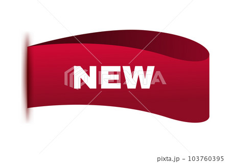 Price tag vector. Ribbon sale banner. New tag. Isolated vector illustration EPS10 103760395