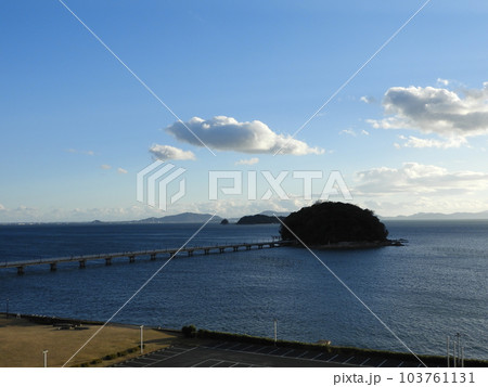 対岸から見る竹島の景色 対岸から見る竹島の景色 103761131