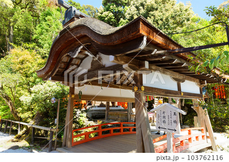 上賀茂神社 片岡橋 若葉に新緑 上賀茂神社 片岡橋 若葉に新緑 103762116