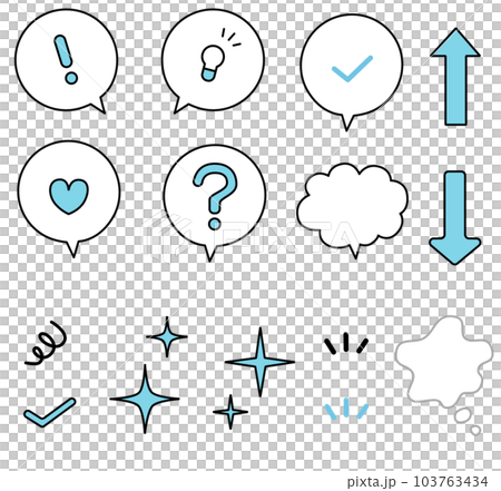 positive business icon illustration material 103763434