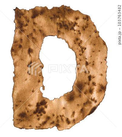 Burnt paper alphabet isolated on white background Burnt paper alphabet isolated on white background 103763482