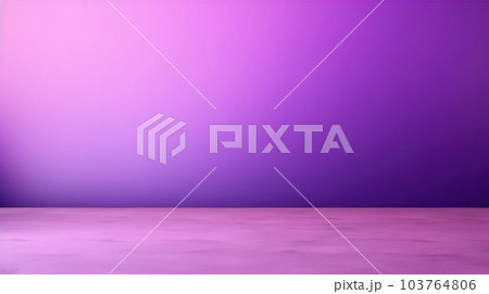 Round podium with purple color background for cosmetic product presentation, AI generated. 103764806