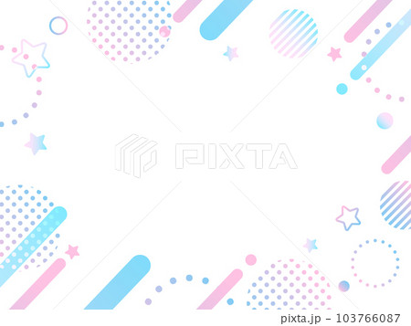 ネオン 流れ星 ポップ かわいいフレーム 七夕 ネオン 流れ星 ポップ かわいいフレーム 七夕 103766087