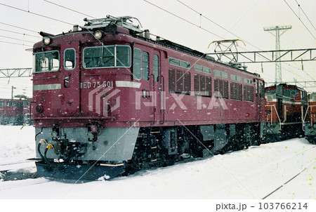 函館本線 岩見沢 岩見沢第2機関区 国鉄 ED75-501(岩見沢第2) 函館本線 岩見沢 岩見沢第2機関区 国鉄 ED75-501(岩見沢第2) 103766214