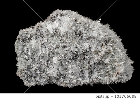 Macro mineral stone sulfite quartz on a black background Macro mineral stone sulfite quartz on a black background 103766688