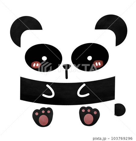Cute square panda 103769296