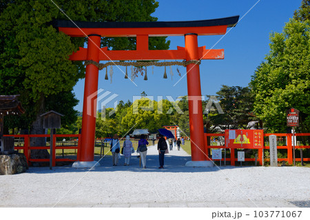 上賀茂神社　一の鳥居 103771067