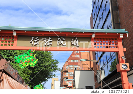 浅草 伝法院（でんぽういん）通り の写真素材 [103772322] - PIXTA
