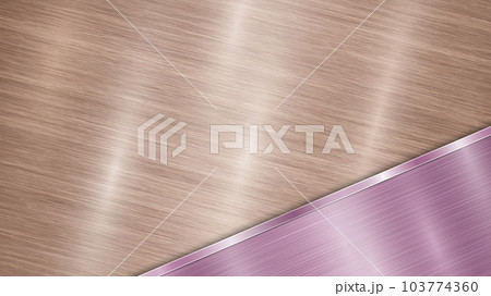 Metal background with polished plate 103774360