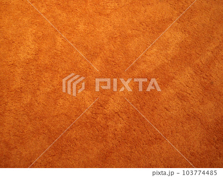 close up of Orange Shag Carpet 103774485