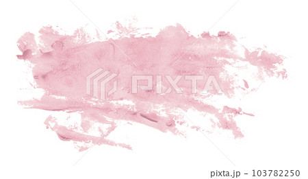 Pink paintbrush isolated on white background. Watercolor Pink paintbrush isolated on white background. Watercolor 103782250