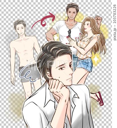 マッチョになって女性にモテたい男性 マッチョになって女性にモテたい男性 103783226