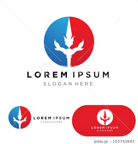 Trident Logo Template vector icon Trident Logo Template vector icon 103783693