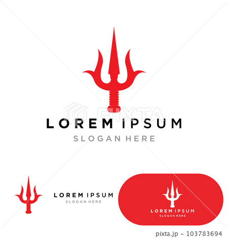 Trident Logo Template vector icon Trident Logo Template vector icon 103783694
