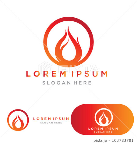 fire flame logo icon vector design template fire flame logo icon vector design template 103783781
