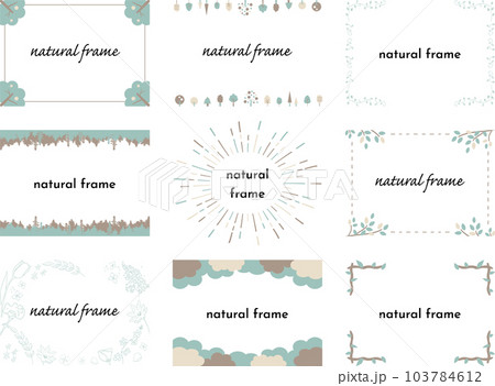 9種類のナチュラルフレームセット 9種類のナチュラルフレームセット 103784612
