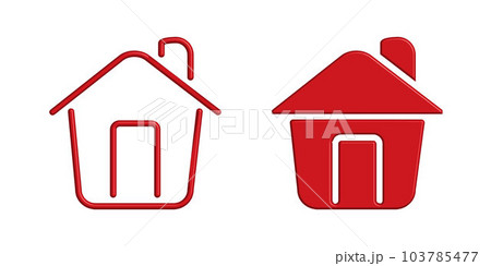 Illustration Vector graphic of Home icon template Illustration Vector graphic of Home icon template 103785477