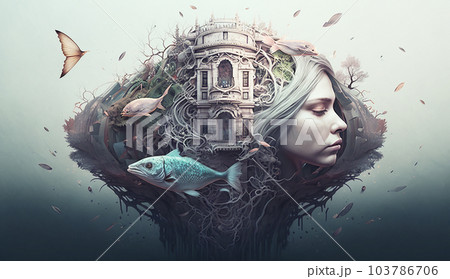 海と自然 レムリア イラスト アート(AI生成画像) 海と自然 レムリア イラスト アート(AI生成画像) 103786706