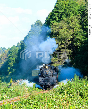 登板の蒸気機関車 103786786