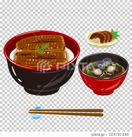 鰻丼セット 103787130