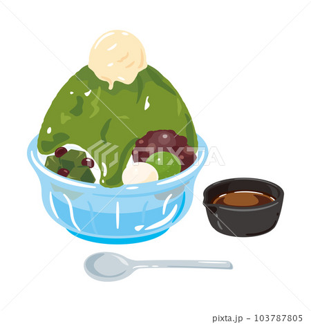 かき氷 抹茶 かき氷 抹茶 103787805