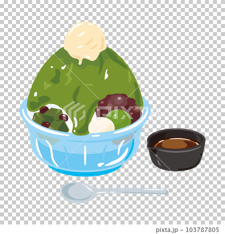 かき氷 抹茶 かき氷 抹茶 103787805