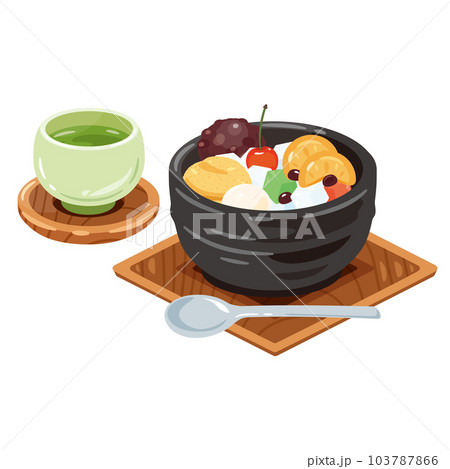お茶 フルーツあんみつ お茶 フルーツあんみつ 103787866