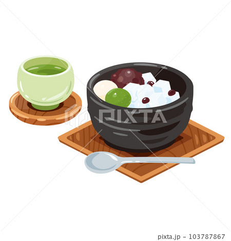 お茶　あんみつ 103787867