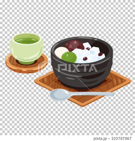 お茶　あんみつ 103787867