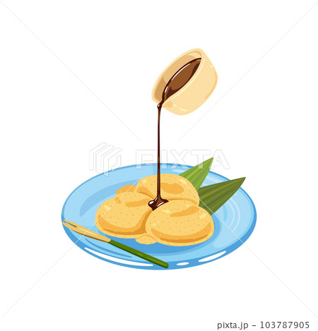 わらび餅と黒蜜 103787905