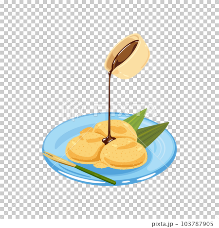 わらび餅と黒蜜 103787905