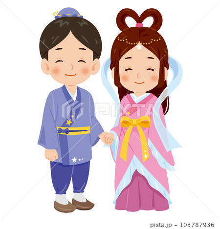 笑顔の織姫と彦星 笑顔の織姫と彦星 103787936