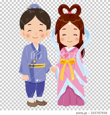 Smiling Orihime and Hikoboshi 103787936