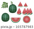 スイカ　素材 103787983