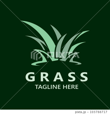grass logo template