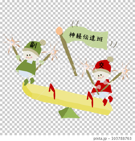 自律神経　かわいいイラスト 103788763