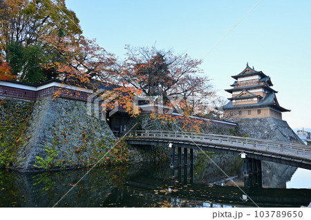高島城と冠木橋 103789650