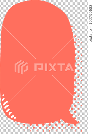 Pop art polka dot halftone speech bubble balloon icon sticker memo keyword planner text box banner, flat png transparent element design 103790682