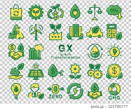 GX(Green Transformation) カラフルなアイコンセット GX(Green Transformation) カラフルなアイコンセット 103790777