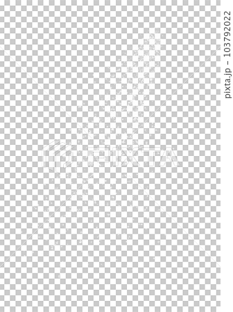 シャワーヘッドからからパラパラと出るリアル寄り水イラスト 103792022