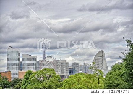 【神奈川】横浜 みなとみらい方面の風景 【神奈川】横浜 みなとみらい方面の風景 103792777