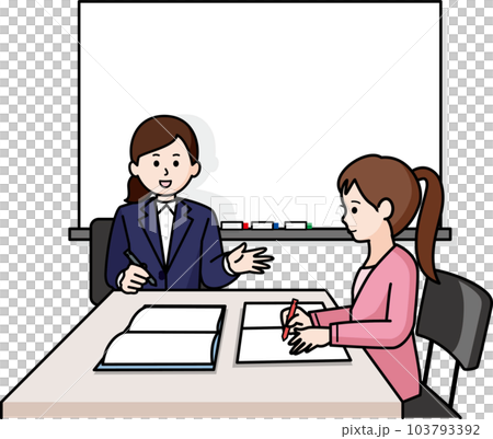 輔導老師和女學生 103793392