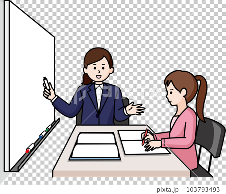 輔導老師和女學生 103793493