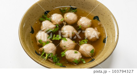 bakwan or meat balls in bowl bakwan or meat balls in bowl 103794327