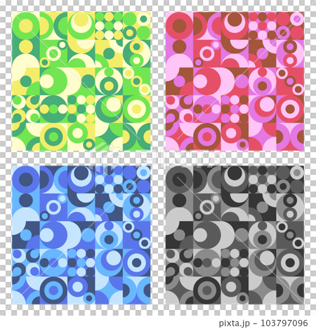 Geometric seamless pattern set Geometric seamless pattern set 103797096