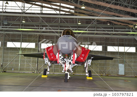 ステルス戦闘機 F-35A 格納庫 ステルス戦闘機 F-35A 格納庫 103797821