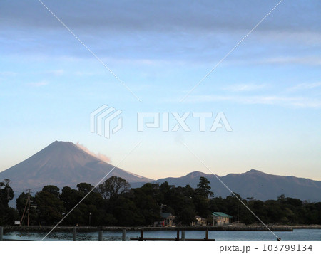 大瀬崎から見た富士山 103799134