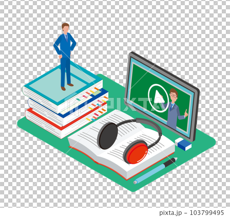 勉強する社会人 103799495