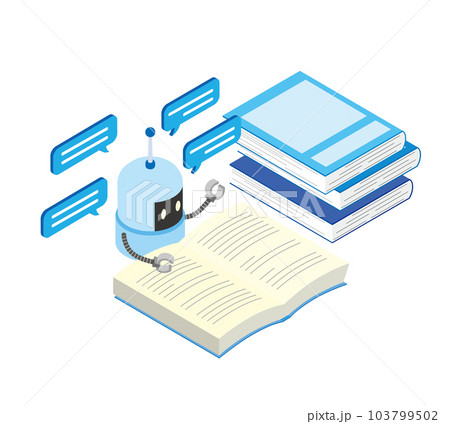 機械学習のイメージイラスト 機械学習のイメージイラスト 103799502